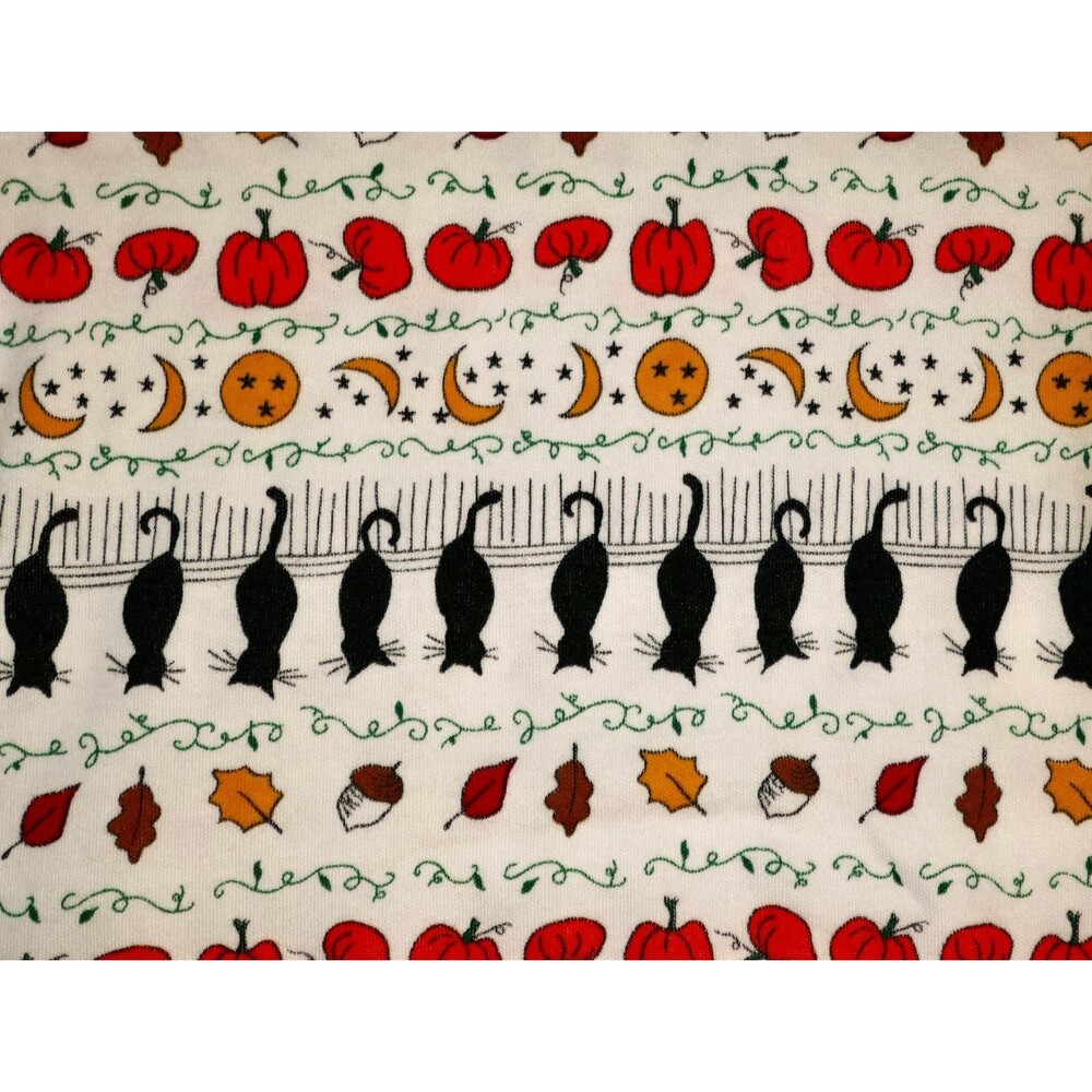 Basic Editions Fall Halloween Pumpkins Leaves Cat… - image 9